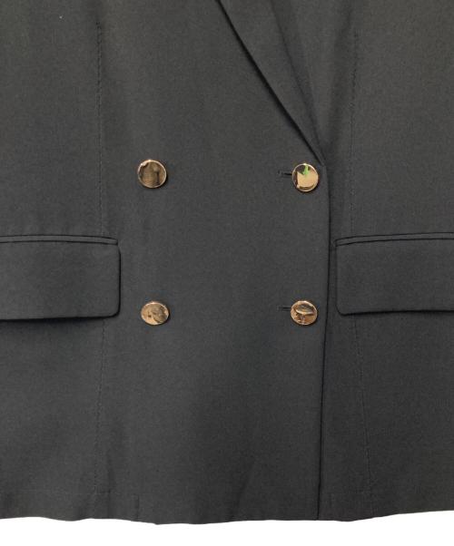 HERENCIA（ヘレンチア）HERENCIA (ヘレンチア) Sleeve slit double collar jacket スリーブスリットダブルカラージャケット H224106 ブラック サイズ:Fの古着・服飾アイテム