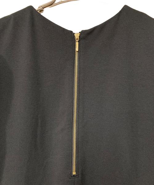 HERENCIA（ヘレンチア）HERENCIA (ヘレンチア) Organza puff sleeve A-line dress/オーガンザパフスリーブエーラインドレス ブラック サイズ:FREEの古着・服飾アイテム