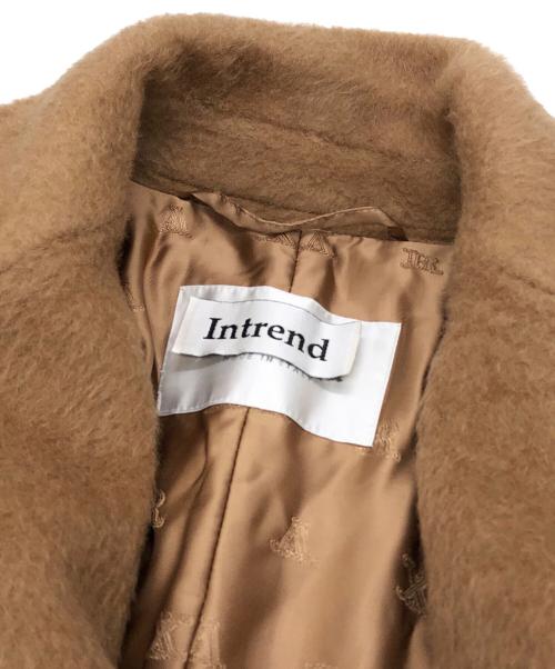 INTREND maxmara（イントレンド マックスマーラ）INTREND maxmara (イントレンド マックスマーラ) キャメルコート MaxMara マックスマーラ ベルテッドコート イタリア製 ラグラン 10161003600 INTREND ベージュ サイズ:38の古着・服飾アイテム