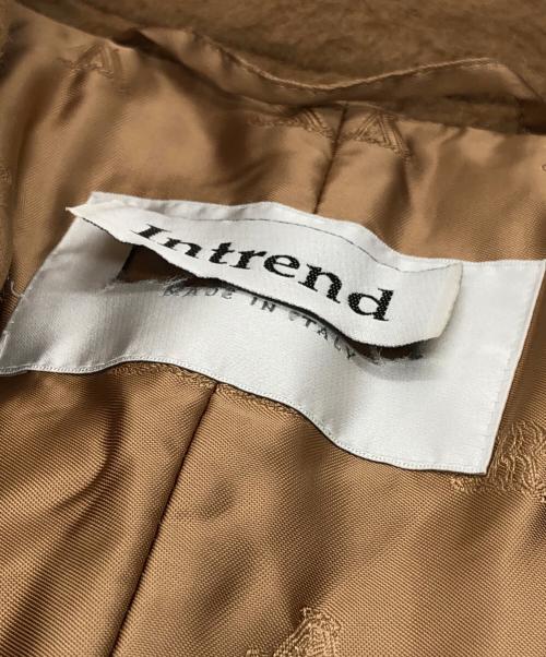 INTREND maxmara（イントレンド マックスマーラ）INTREND maxmara (イントレンド マックスマーラ) キャメルコート MaxMara マックスマーラ ベルテッドコート イタリア製 ラグラン 10161003600 INTREND ベージュ サイズ:38の古着・服飾アイテム