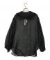 heriter (エリテ) organdy frill collar blouse オーガンジーフリルカラーブラウス H1-22-3023 ブラック サイズ:38：6000円