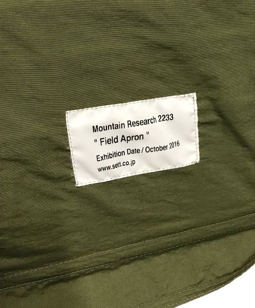 MOUNTAIN RESEARCH（マウンテンリサーチ）MOUNTAIN RESEARCH (マウンテンリサーチ) Field Apron フィールドエプロン MOUNTAIN RESEARCH マウンテンリサーチ 日本製 MTR-2233 オリーブ サイズ:FREEの古着・服飾アイテム