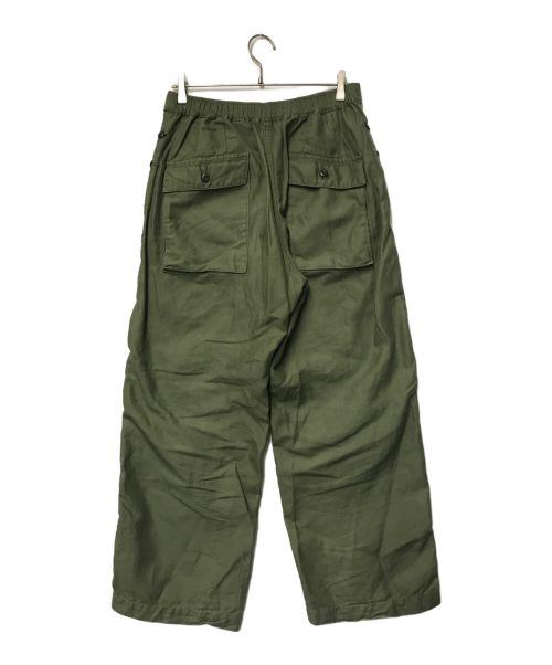 TapWater（タップウォーター）TapWater (タップウォーター) Cotton Linen Back Sateen Military Trousers TapWater タップウォーター TP241-40017 オリーブ オリーブ サイズ:86cm (W34)の古着・服飾アイテム