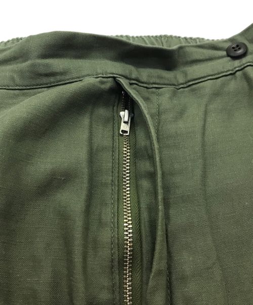 TapWater（タップウォーター）TapWater (タップウォーター) Cotton Linen Back Sateen Military Trousers TapWater タップウォーター TP241-40017 オリーブ オリーブ サイズ:86cm (W34)の古着・服飾アイテム