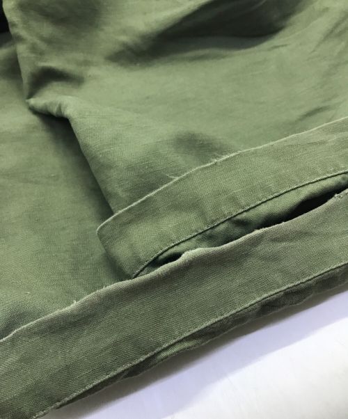 TapWater（タップウォーター）TapWater (タップウォーター) Cotton Linen Back Sateen Military Trousers TapWater タップウォーター TP241-40017 オリーブ オリーブ サイズ:86cm (W34)の古着・服飾アイテム