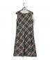 BURBERRY BLUE LABEL (バーバリーロンドンブルーレーベル) チェック柄ノースリーブワンピース グレー サイズ:38：9000円