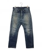 A BATHING APEア ベイシング エイプ）の古着「ポケットロゴデニムパンツ/A BATHING APE/アベイシングエイプ/インディゴ」｜インディゴ