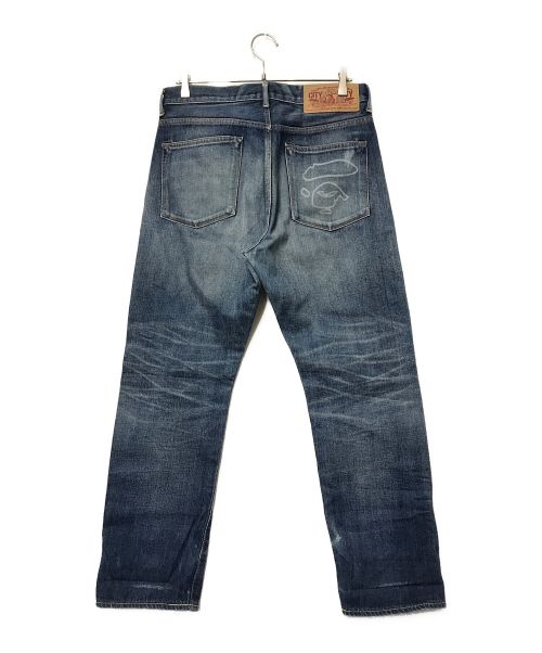 A BATHING APE（ア ベイシング エイプ）A BATHING APE (アベイシングエイプ) ポケットロゴデニムパンツ/A BATHING APE/アベイシングエイプ/インディゴ インディゴ サイズ:Sの古着・服飾アイテム