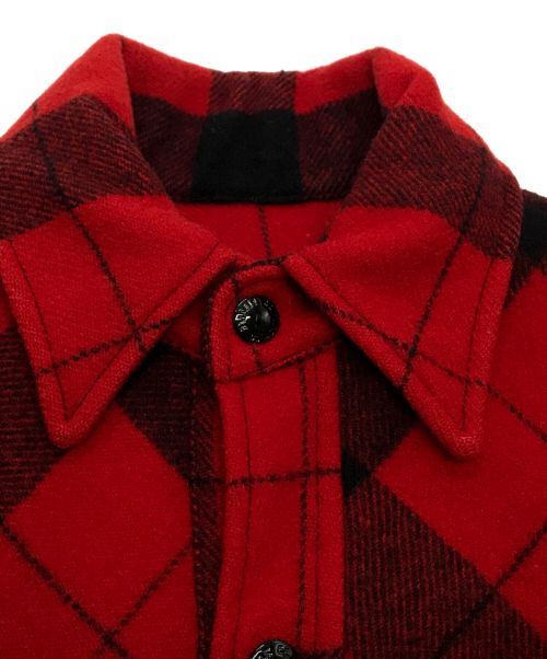 FILSON GARMENT（フィルソン ガーメント）DOUBLE SHOULDER WOOL JACKET ダブルショルダーウールジャケット FILSON GARMENT フィルソン ガーメント シャツジャケット スナップ釦 パッチポケット レギュラーカラー チェック柄 フランネル LOTの古着・服飾アイテム
