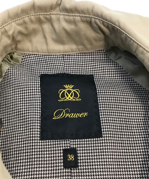DRAWER（ドゥロワー）DRAWER (ドゥロワー) トレンチコート Drawer ドゥロワー 1525-299-2093 ベージュ ベージュ サイズ:38の古着・服飾アイテム