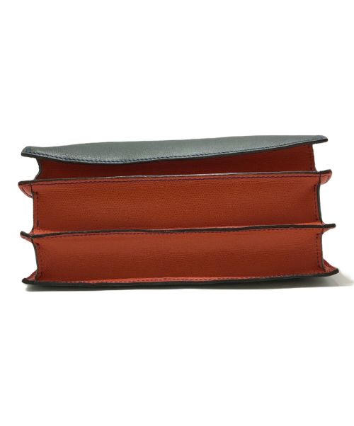 MAISON THOMAS（メゾン トーマス）MAISON THOMAS (メゾン トーマス) スリーポケットショルダーバッグ MAISON THOMAS メゾントーマス グリーン×オレンジ サイズ:下記参照の古着・服飾アイテム