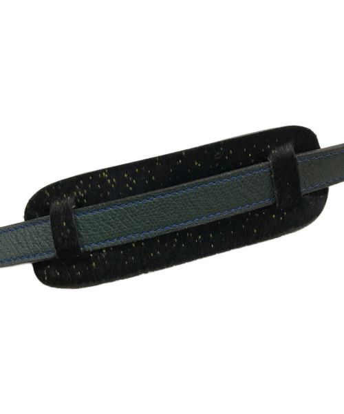 MAISON THOMAS（メゾン トーマス）MAISON THOMAS (メゾン トーマス) スリーポケットショルダーバッグ MAISON THOMAS メゾントーマス グリーン×オレンジ サイズ:下記参照の古着・服飾アイテム