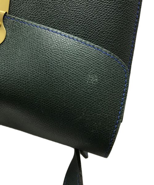 MAISON THOMAS（メゾン トーマス）MAISON THOMAS (メゾン トーマス) スリーポケットショルダーバッグ MAISON THOMAS メゾントーマス グリーン×オレンジ サイズ:下記参照の古着・服飾アイテム