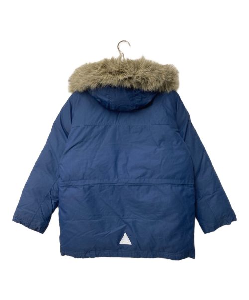 L.L.Bean（エルエルビーン）L.L.Bean (エルエルビーン) ダウンジャケット L.L.Bean エルエルビーン 山タグ 90`s~ ブルー ファー付ダウン　　 ブルー サイズ:キッズサイズ Lの古着・服飾アイテム