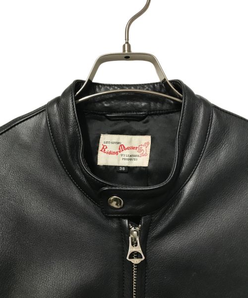 Y'2 leather（ワイツーレザー）Y'2 LEATHER (ワイツーレザー) カウレザージャケット  Riding Maste シングルライダースジャケット ブラック サイズ:38の古着・服飾アイテム