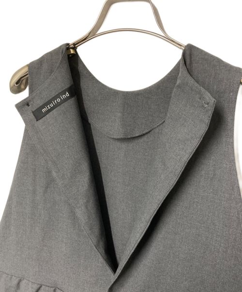 mizuiro-ind（ミズイロインド）mizuiro-ind (ミズイロインド) オールインワン mizuiro-ind ミズイロインド ストレッチ 日本製 グレー サイズ:FREEの古着・服飾アイテム
