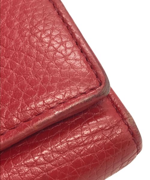 GUCCI（グッチ）GUCCI (グッチ) 財布 GUCCI グッチ ソーホー 三つ折り 598207 レッド サイズ:下記参照の古着・服飾アイテム