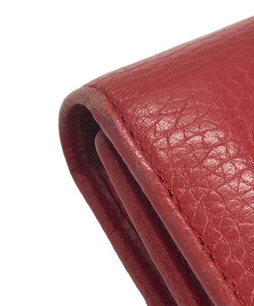 GUCCI（グッチ）GUCCI (グッチ) 財布 GUCCI グッチ ソーホー 三つ折り 598207 レッド サイズ:下記参照の古着・服飾アイテム