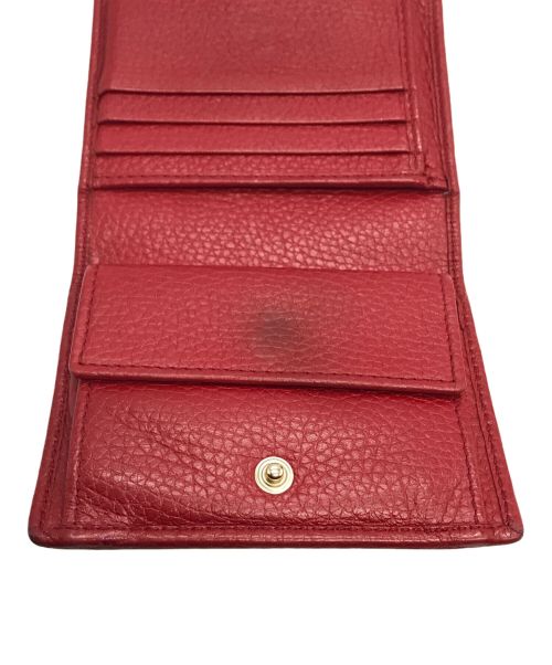 GUCCI（グッチ）GUCCI (グッチ) 財布 GUCCI グッチ ソーホー 三つ折り 598207 レッド サイズ:下記参照の古着・服飾アイテム