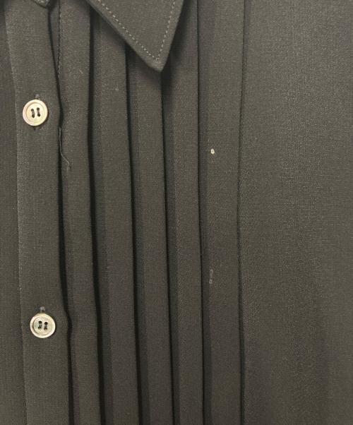 LE CIEL BLEU（ルシェルブルー）LE CIEL BLEU (ルシェルブルー) Pleated Shirt Dress プリーツシャツドレス 23S65308 ブラック サイズ:36の古着・服飾アイテム