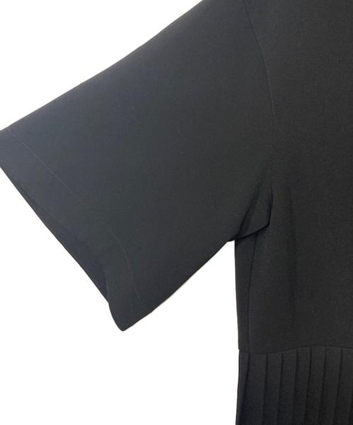 LE CIEL BLEU（ルシェルブルー）LE CIEL BLEU (ルシェルブルー) Pleated Shirt Dress プリーツシャツドレス 23S65308 ブラック サイズ:36の古着・服飾アイテム