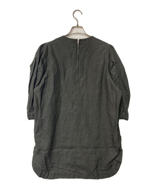 HYKE（ハイク）HYKE (ハイク) リネン チュニックブラウス 221-15164 008 グレー サイズ:1の古着・服飾アイテム