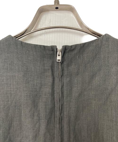 HYKE（ハイク）HYKE (ハイク) リネン チュニックブラウス 221-15164 008 グレー サイズ:1の古着・服飾アイテム