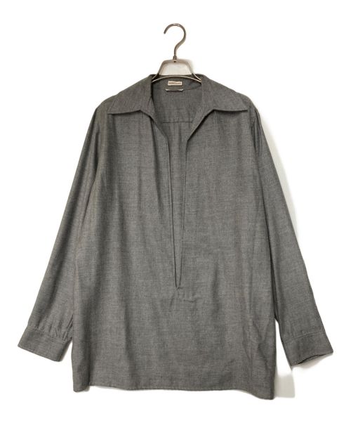 HERMES（エルメス）HERMES (エルメス) カシミヤ ヴァルーズシャツ HERMES/エルメス  マルジェラ期 グレー サイズ:38の古着・服飾アイテム