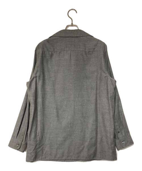 HERMES（エルメス）HERMES (エルメス) カシミヤ ヴァルーズシャツ HERMES/エルメス  マルジェラ期 グレー サイズ:38の古着・服飾アイテム