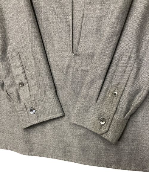 HERMES（エルメス）HERMES (エルメス) カシミヤ ヴァルーズシャツ HERMES/エルメス  マルジェラ期 グレー サイズ:38の古着・服飾アイテム