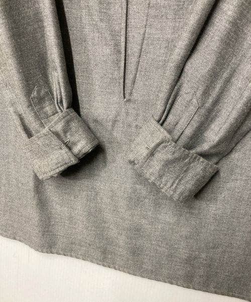 HERMES（エルメス）HERMES (エルメス) カシミヤ ヴァルーズシャツ HERMES/エルメス  マルジェラ期 グレー サイズ:38の古着・服飾アイテム