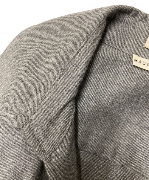 HERMES（エルメス）HERMES (エルメス) カシミヤ ヴァルーズシャツ HERMES/エルメス  マルジェラ期 グレー サイズ:38の古着・服飾アイテム