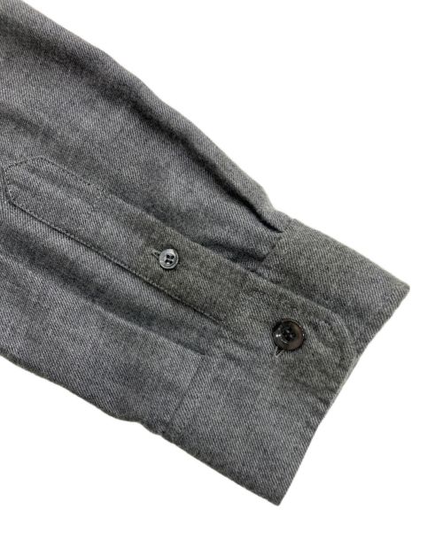 HERMES（エルメス）HERMES (エルメス) カシミヤ ヴァルーズシャツ HERMES/エルメス  マルジェラ期 グレー サイズ:38の古着・服飾アイテム