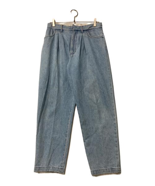 FARAH（ファーラー）FARAH (ファーラー) Two Tuck Wide Tapered Pants インディゴ サイズ:30-30の古着・服飾アイテム