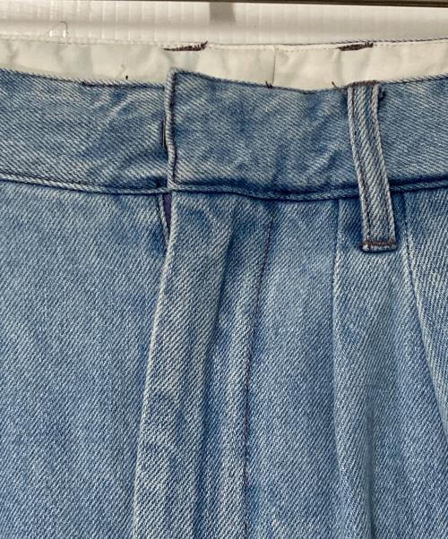 FARAH（ファーラー）FARAH (ファーラー) Two Tuck Wide Tapered Pants インディゴ サイズ:30-30の古着・服飾アイテム