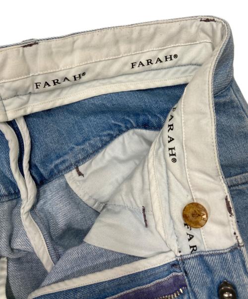 FARAH（ファーラー）FARAH (ファーラー) Two Tuck Wide Tapered Pants インディゴ サイズ:30-30の古着・服飾アイテム