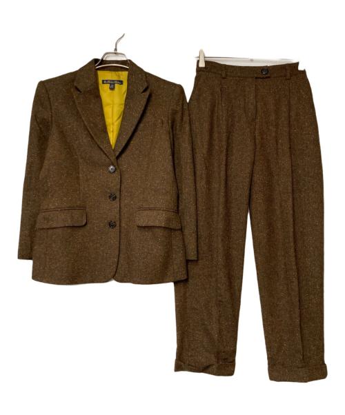 BROOKS BROTHERS（ブルックスブラザーズ）BROOKS BROTHERS (ブルックスブラザーズ) ウールシルクセットアップスーツ ブラウン サイズ:4の古着・服飾アイテム