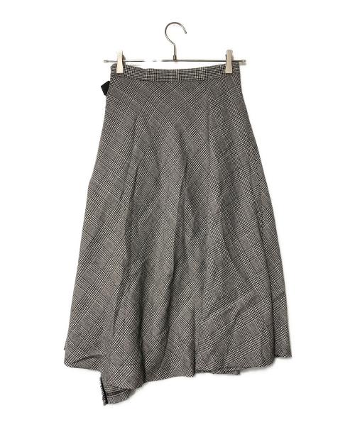 MACKINTOSH PHILOSOPHY（マッキントッシュ フィロソフィー）MACKINTOSH PHILOSOPHY (マッキントッシュ フィロソフィー) グレンチェックスカート グレー サイズ:36の古着・服飾アイテム
