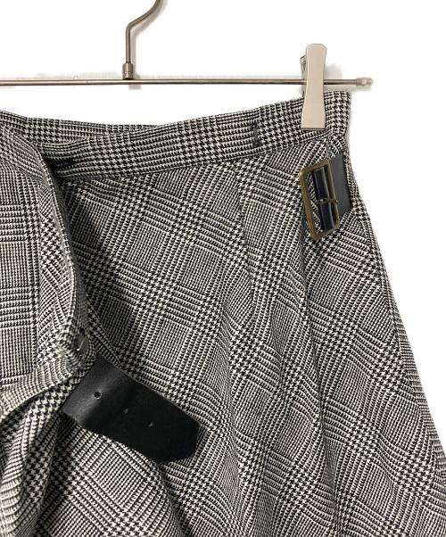 MACKINTOSH PHILOSOPHY（マッキントッシュ フィロソフィー）MACKINTOSH PHILOSOPHY (マッキントッシュ フィロソフィー) グレンチェックスカート グレー サイズ:36の古着・服飾アイテム