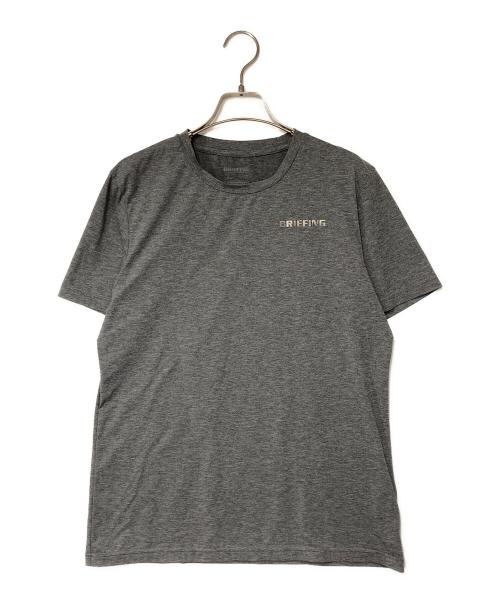BRIEFING（ブリーフィング）BRIEFING (ブリーフィング) MENS CARVICO 3D PRINT BASIC T SHIRT グレー サイズ:Sの古着・服飾アイテム