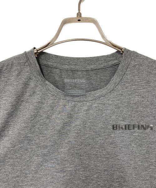 BRIEFING（ブリーフィング）BRIEFING (ブリーフィング) MENS CARVICO 3D PRINT BASIC T SHIRT グレー サイズ:Sの古着・服飾アイテム