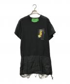 TOGA ARCHIVES×EIKO YAMAZAWAトーガアーカイブス×エイコ ヤマザワ）の古着「カットソーワンピース EIKO YAMAZAWA TOGA ARCHIVES」｜ブラック