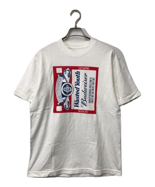 VERDY（ヴェルディ）VERDY (ヴェルディ) BUDWEISER (バドワイザー) プリントTシャツ ホワイト サイズ:Sの古着・服飾アイテム