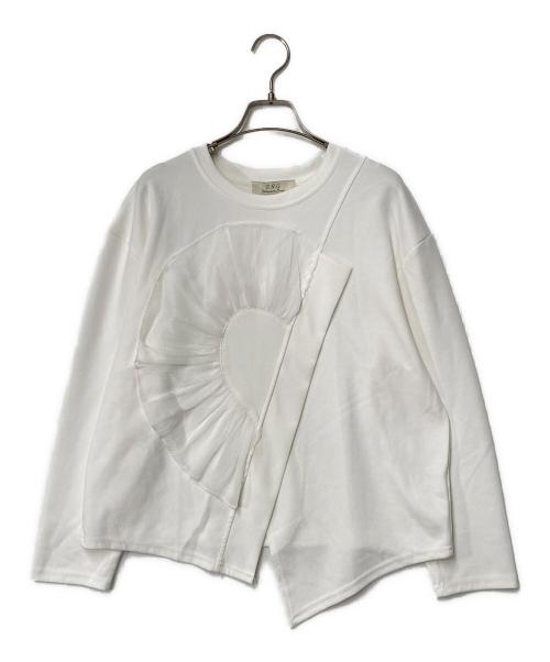 B.R.G（ブリングス）B.R.G (ブリングス) レースデザインカットソー ホワイト サイズ:FREE 未使用品の古着・服飾アイテム