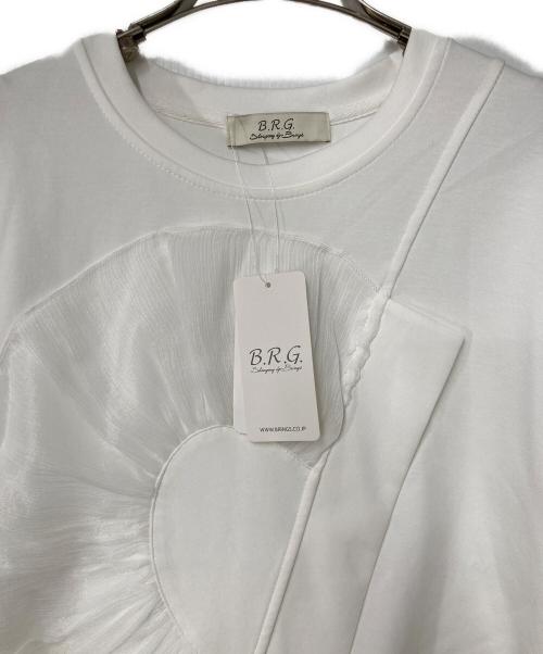 B.R.G（ブリングス）B.R.G (ブリングス) レースデザインカットソー ホワイト サイズ:FREE 未使用品の古着・服飾アイテム