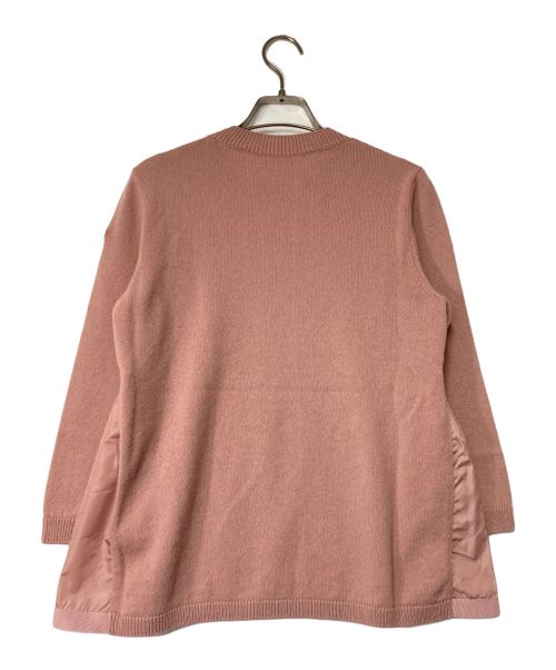 MONCLER（モンクレール）MONCLER (モンクレール) GIROCOLLO TRICOT カシミヤナイロン切替ニット G20939C00012 ピンク サイズ:Sの古着・服飾アイテム