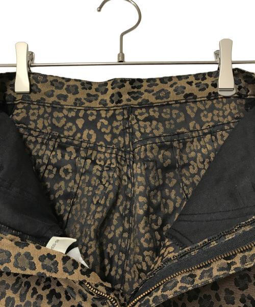 FENDI（フェンディ）FENDI (フェンディ) レオパード柄パンツ D-HG-1234 90ｓイタリア製 ブラック×ブラウン サイズ:40の古着・服飾アイテム