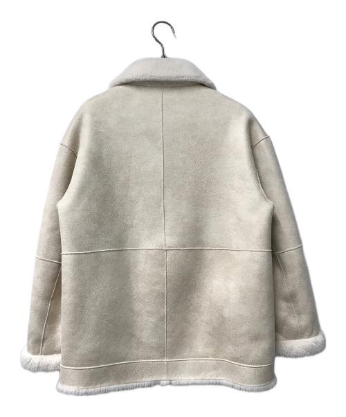 BEAUTY&YOUTH（ビューティーアンドユース）BEAUTY&YOUTH (ビューティーアンドユース) ムートンライク ボア リバーシブル ブルゾン ベージュ サイズ:Sの古着・服飾アイテム