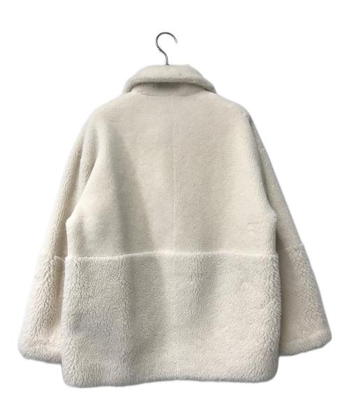 BEAUTY&YOUTH（ビューティーアンドユース）BEAUTY&YOUTH (ビューティーアンドユース) ムートンライク ボア リバーシブル ブルゾン ベージュ サイズ:Sの古着・服飾アイテム