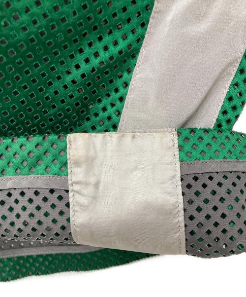 sacai（サカイ）sacai (サカイ) メッシュ切替スカート 14-01998 グリーン×グレー サイズ:2の古着・服飾アイテム